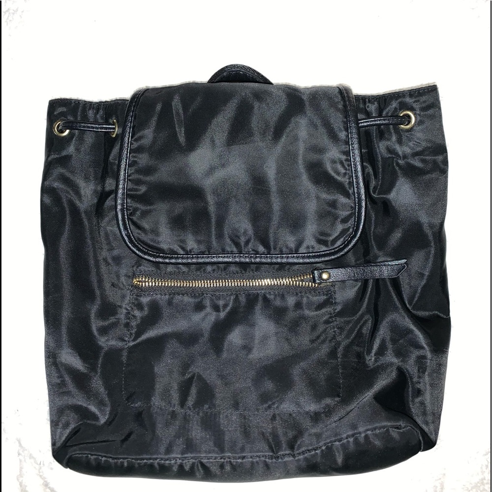 Black Polyester Backpack. - image 1